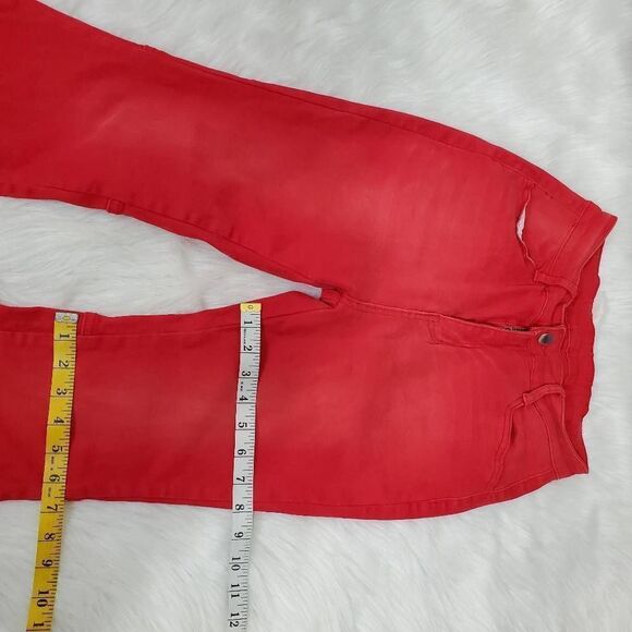Womans wide leg red jeans size M - Picture 7 of 13
